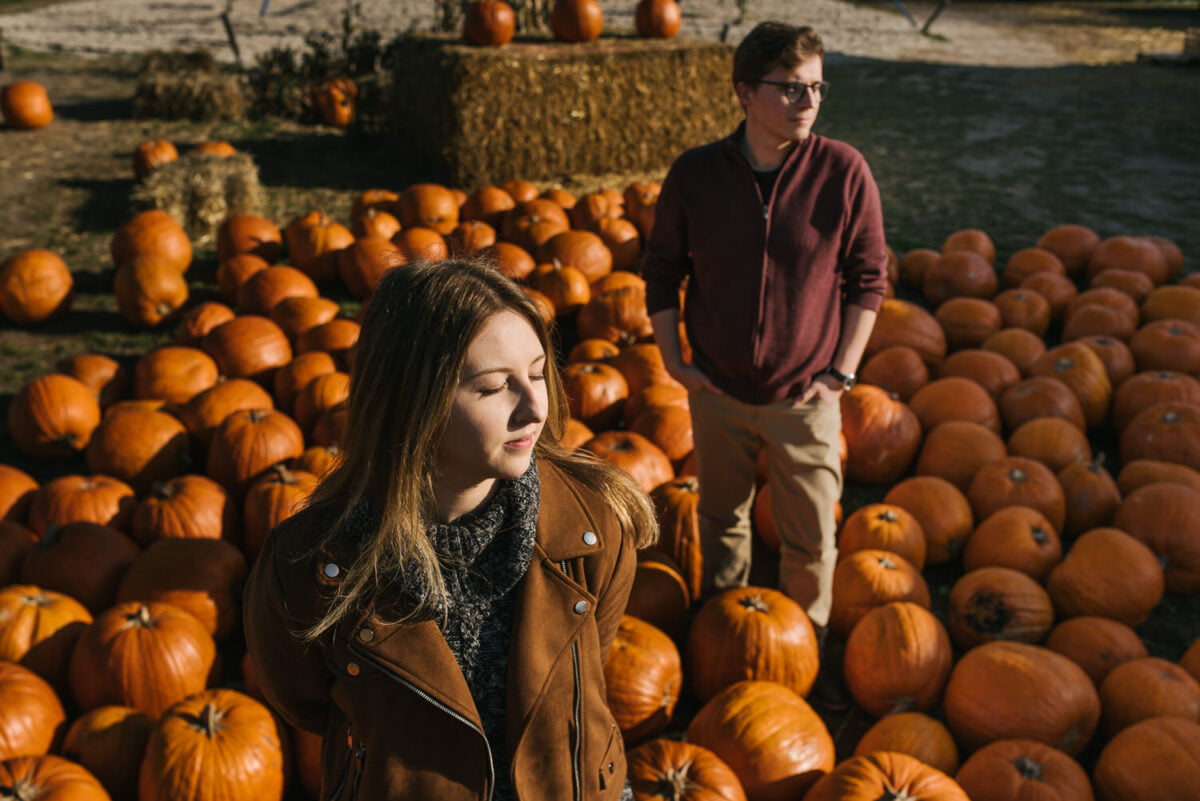 jesienne sesje zdjęciowe w plenerze